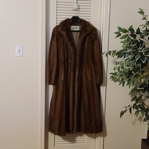 Full Length Mink Coat and Hat